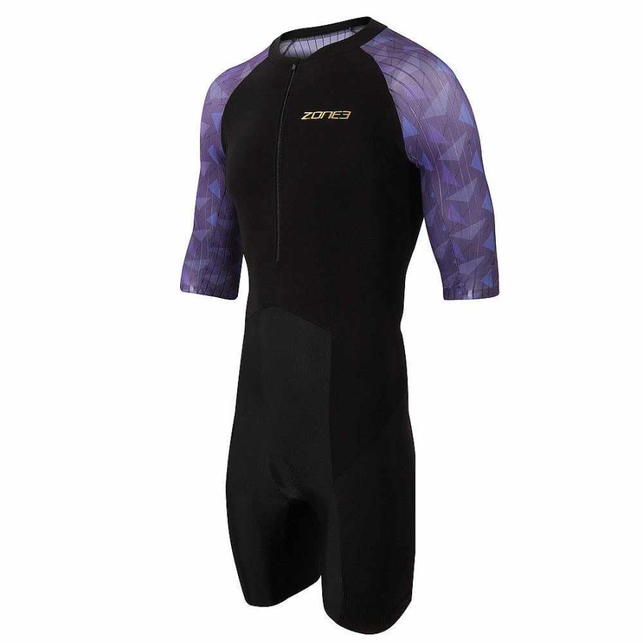 Last Change Zone3 | Lava Short Sleeve Trisuit Purple