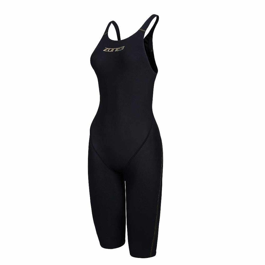 Women Zone3 Swimwear | Fina Approved Mf-X Kneeskin - Performance Gold