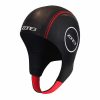 Last Change Zone3 Accessories | Neoprene Swim Cap Black/Red