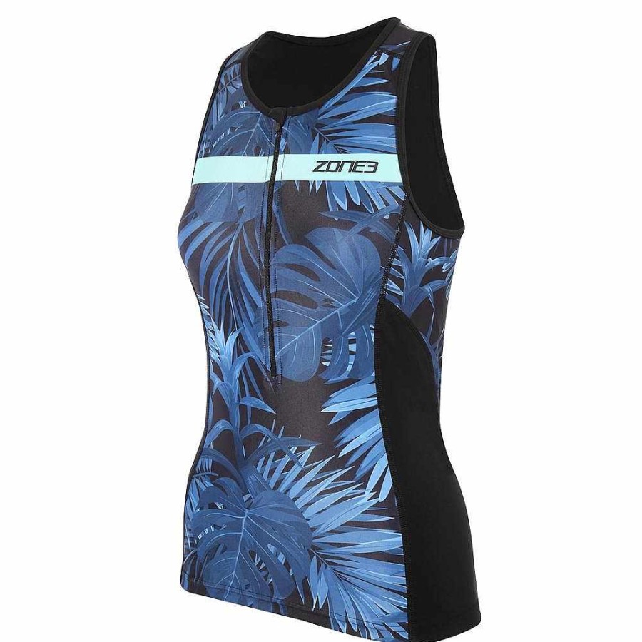 Women Zone3 Tri Separates | Activate+ Tropical Palm Sleeveless Tri Top