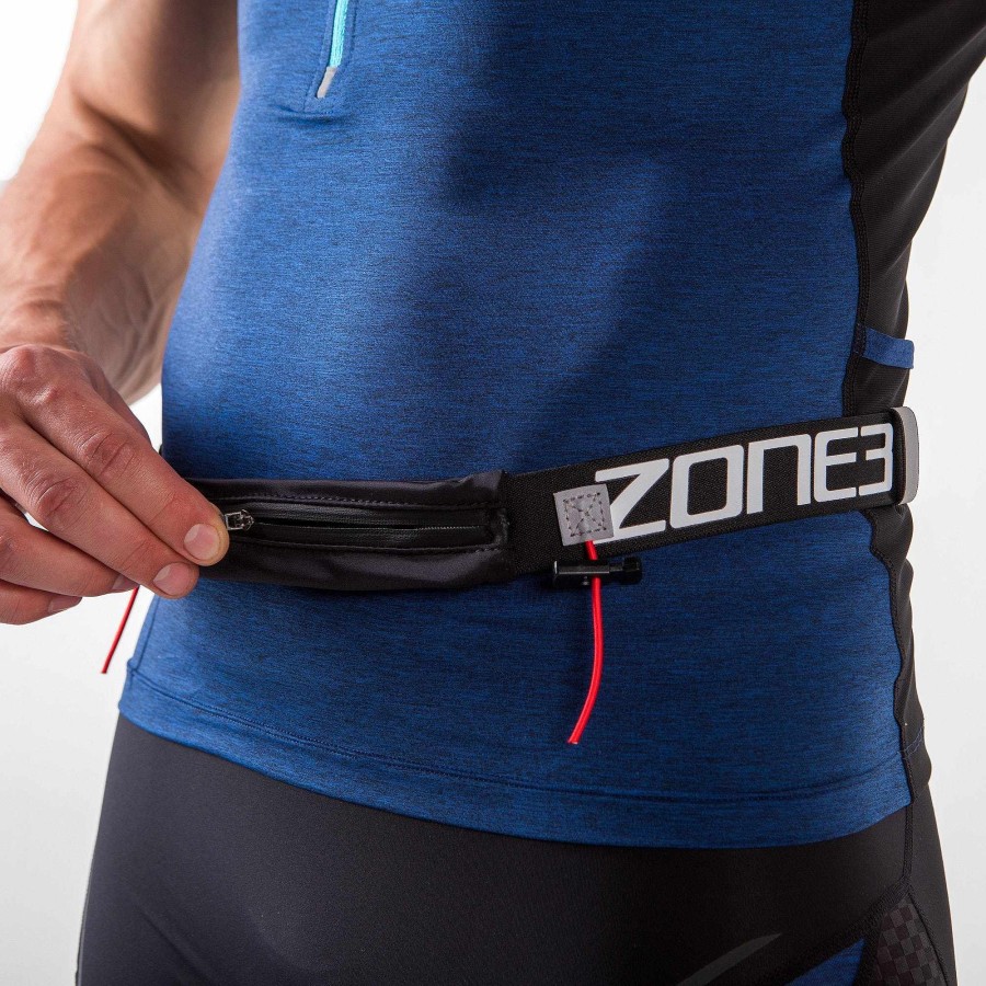 Women Zone3 Race Day | Endurance Number Belt With Lycra Fuel Pouch And Energy Gel Storage