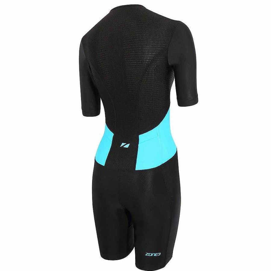 Women Zone3 Tri Suits | Activate Short Sleeve Full Zip Trisuit