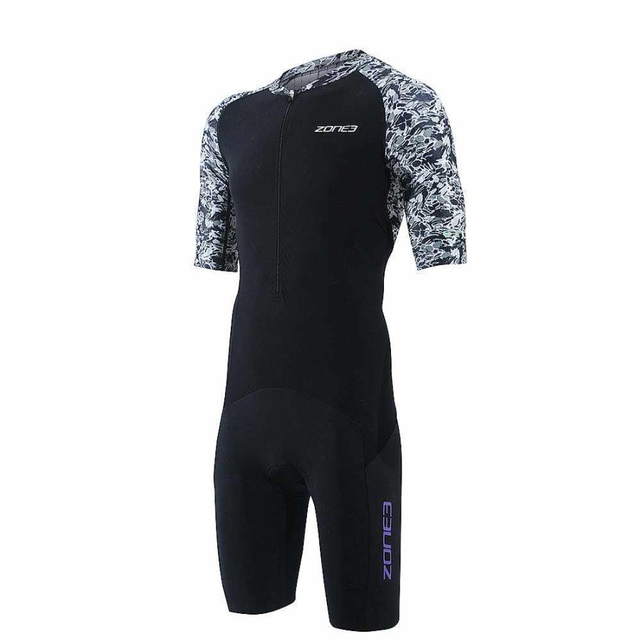 Men Zone3 Tri Suits | Lava Short Sleeve Trisuit