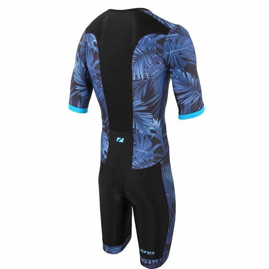 Men Zone3 Tri Suits | Activate+ Full Zip Short Sleeve Trisuit